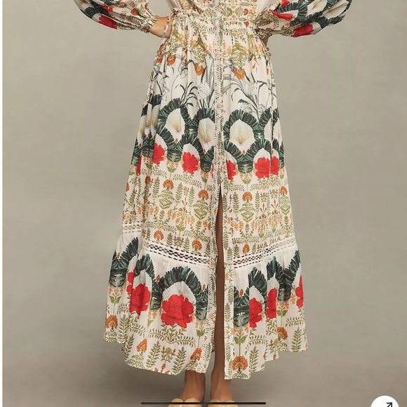 Printed Buttondown Shirt Dress - Picture 2 of 2